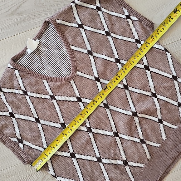 Champion Grandpacore Argyle Knit Sweater Vest, Large - Picture 5 of 10